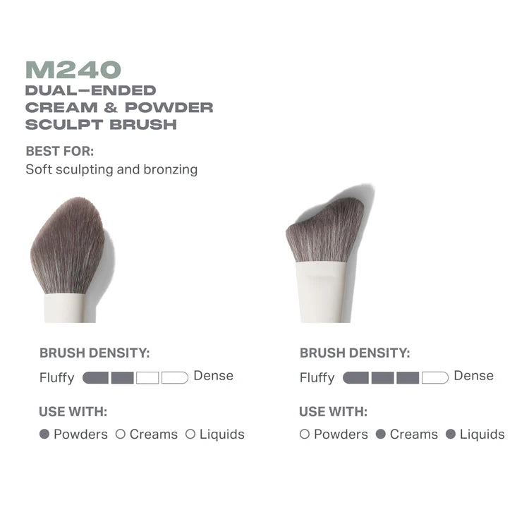 Brocha para crema y polvo morphe