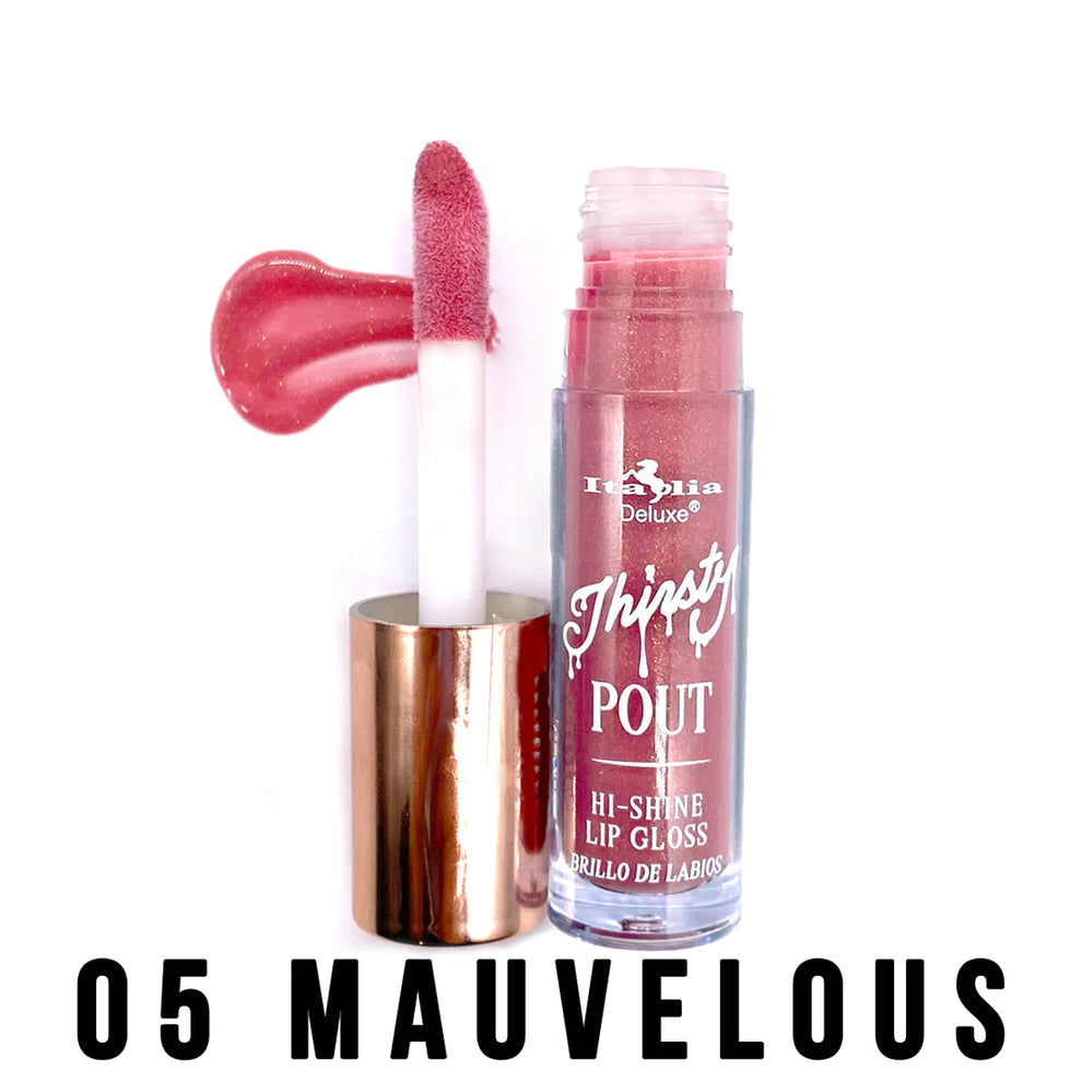 Thirsty Pout Hi-Shine Lip Gloss - Italia Deluxe