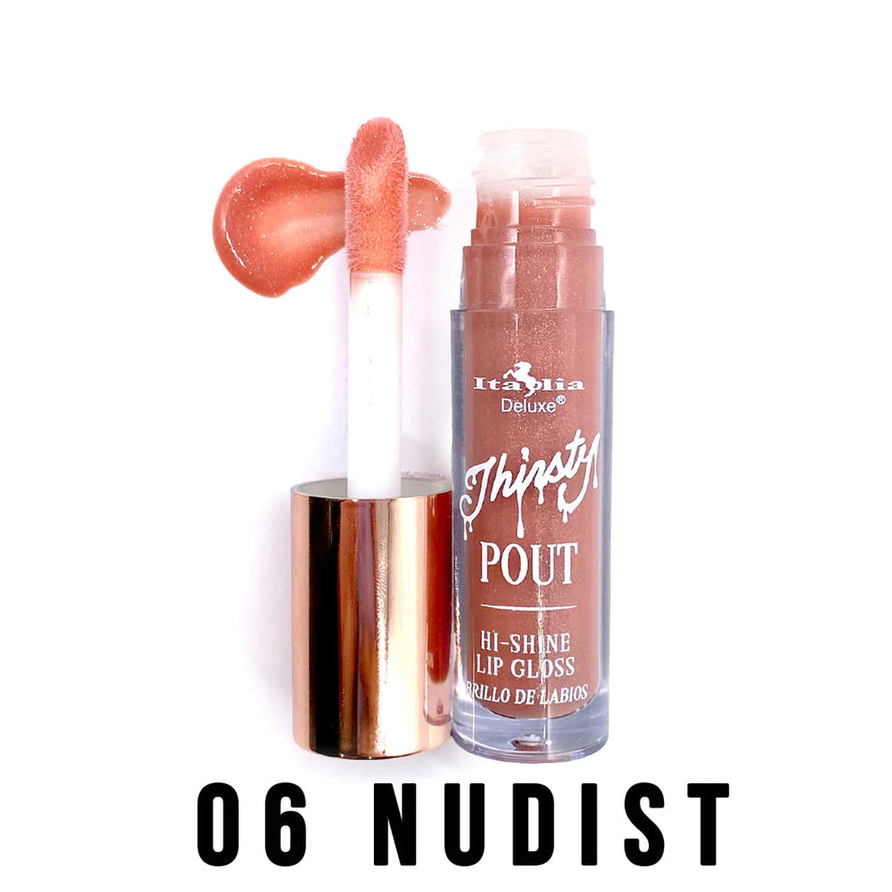 Thirsty Pout Hi-Shine Lip Gloss - Italia Deluxe