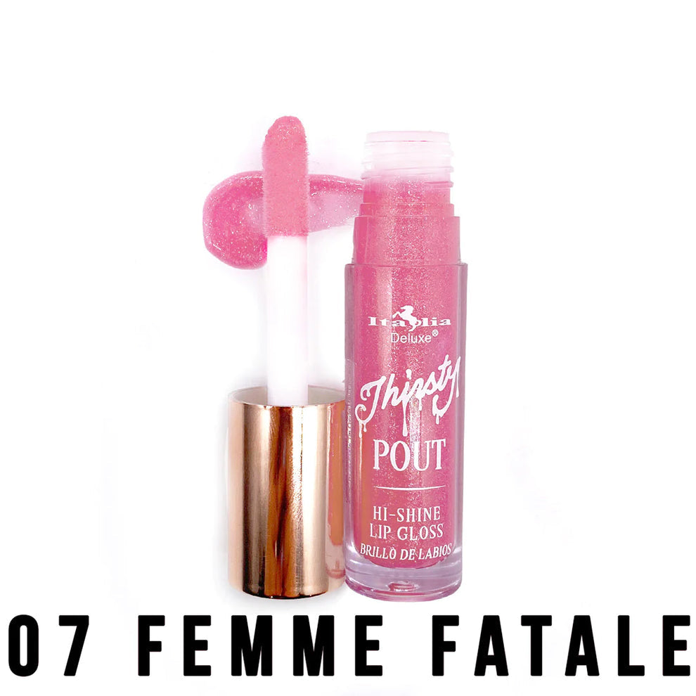 Thirsty Pout Hi-Shine Lip Gloss - Italia Deluxe