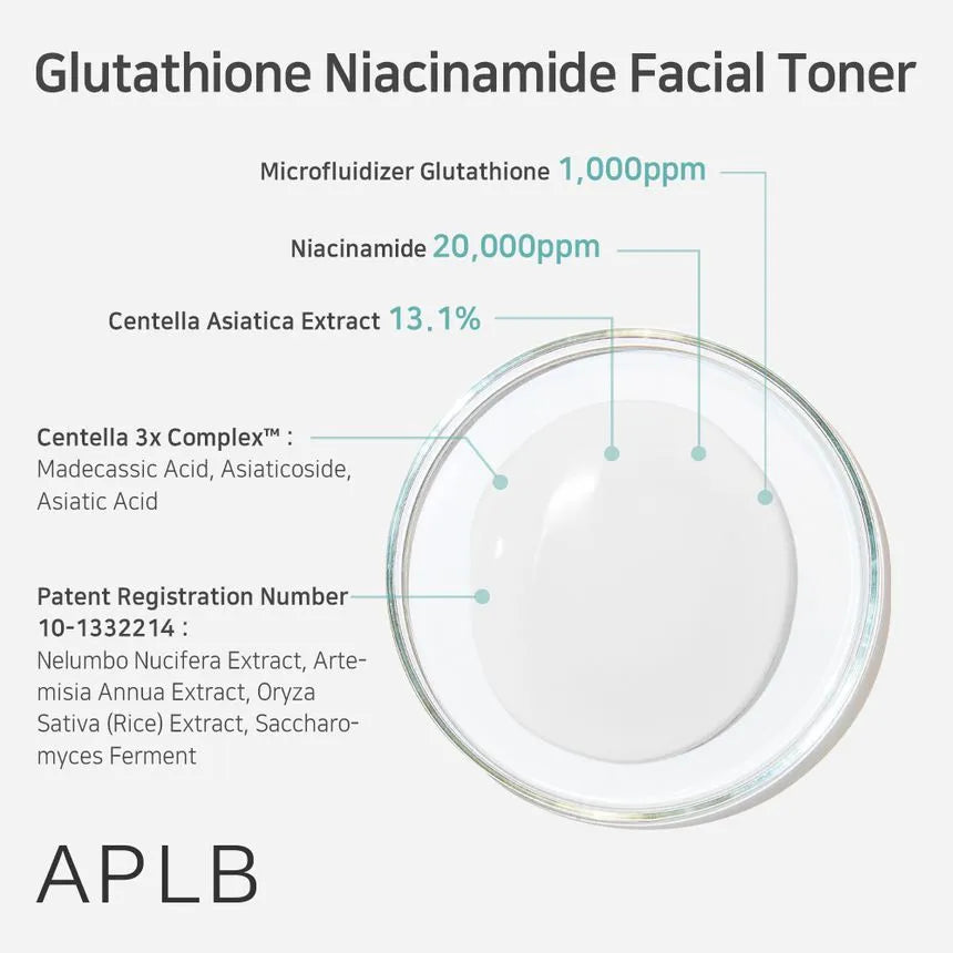 APLB - Tónico Glutathione Niacinamide Facial Toner