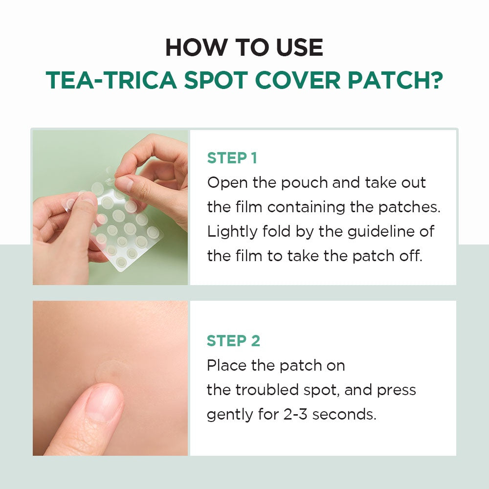 Skin1004 - Parches para Acné Tea-Trica Spot Cover Patch 22 parches