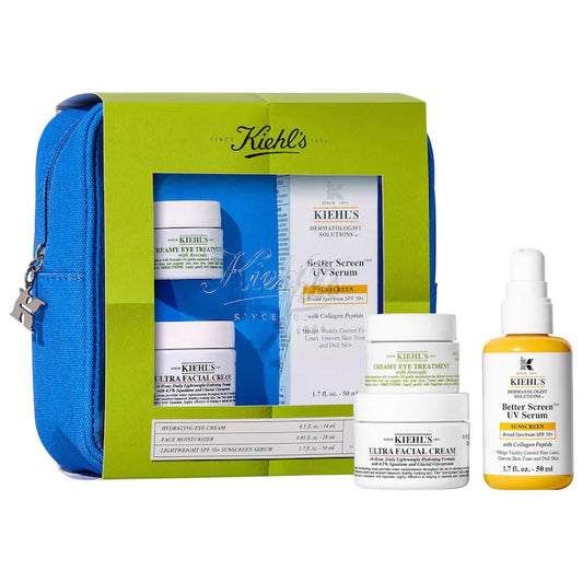 Kiehl's Since 1851 
Best Sellers Hydrate & Help Protect Skincare Set