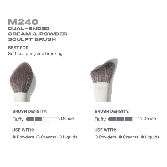 Brocha para crema y polvo morphe