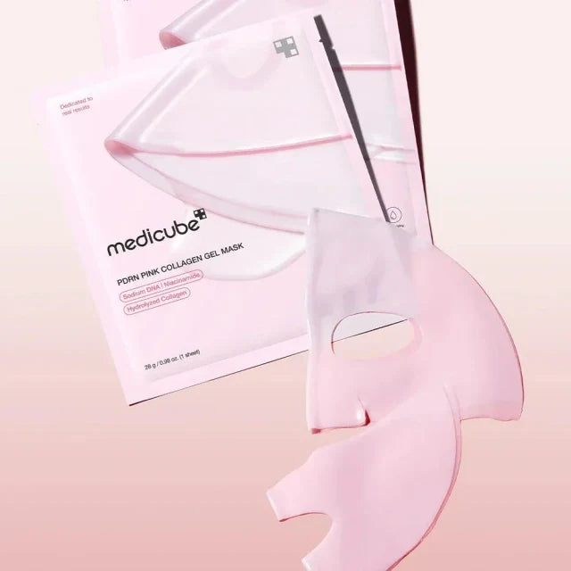 medicube - PDRN Pink Collagen Gel Mask Set 2pcs Bundle Set [28g x 4 sheets x 2 pcs]
