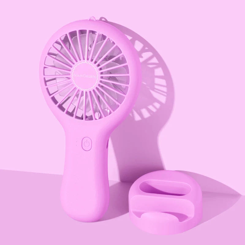 CREACIONES DE BELLEZA - VENTILADOR DE MANO STAY COOL - ROSA 3PZS