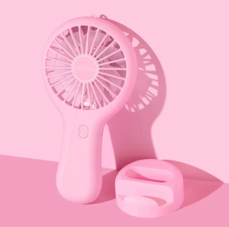 CREACIONES DE BELLEZA - VENTILADOR DE MANO STAY COOL - ROSA 3PZS
