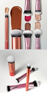 Real Techniques - Juego de brochas de maquillaje de ritmo completo, 4 piezas