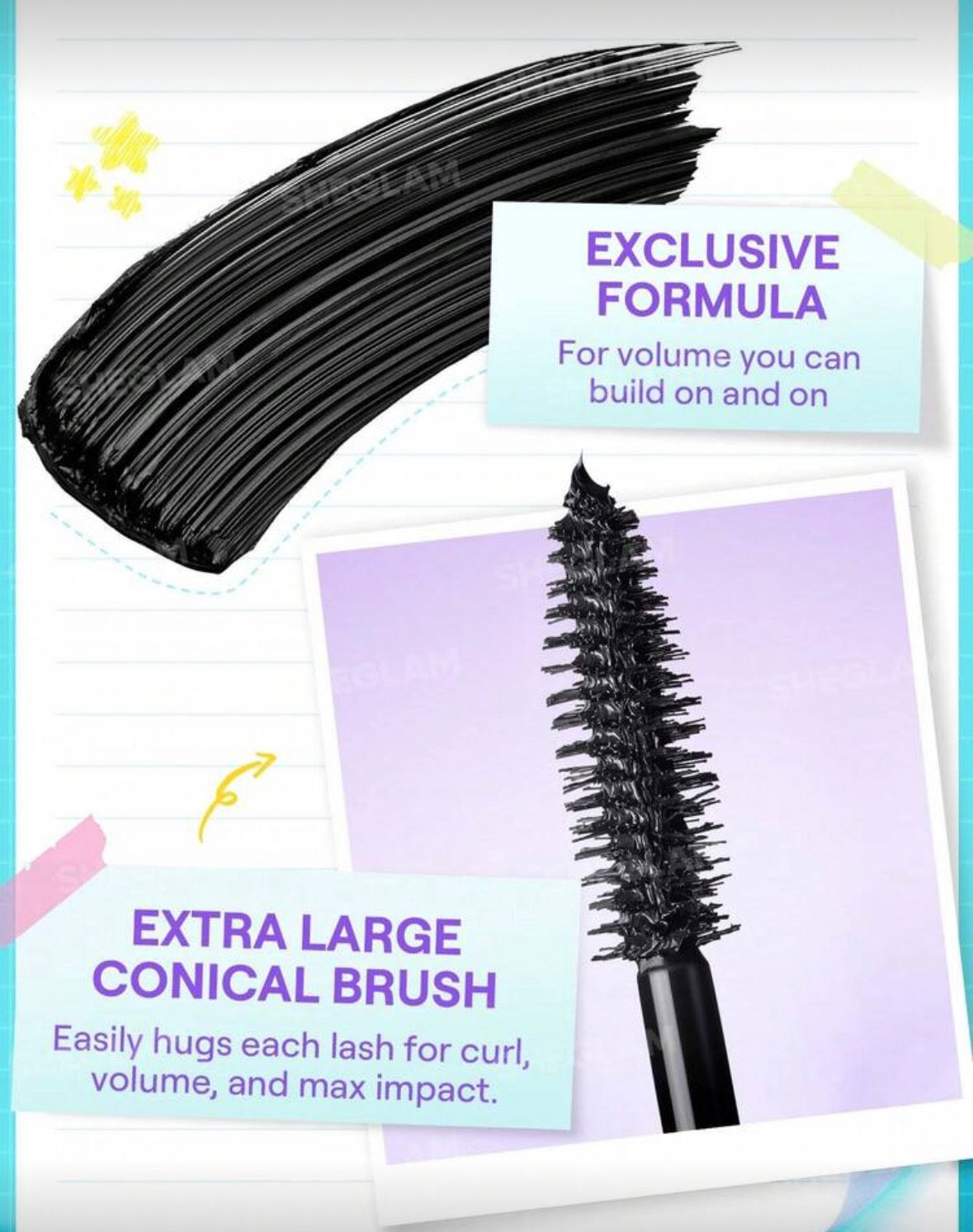 Sheglam Lashlighter Mega Boost Máscara de Pestañas