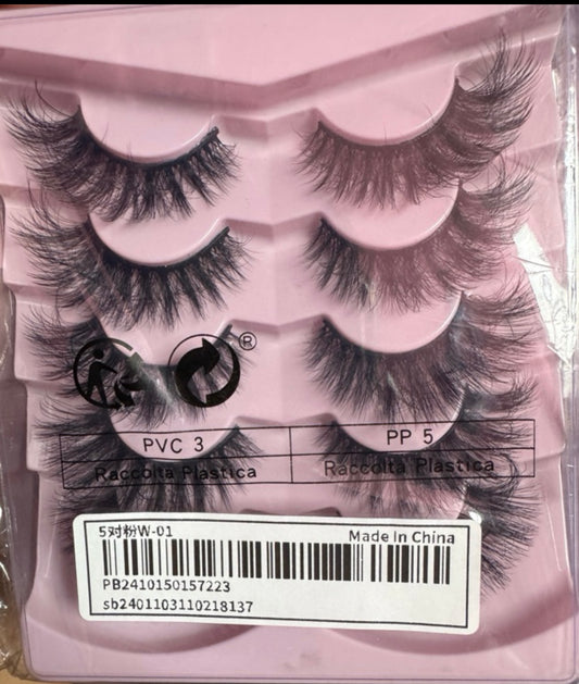 Set de pestañas 5pc