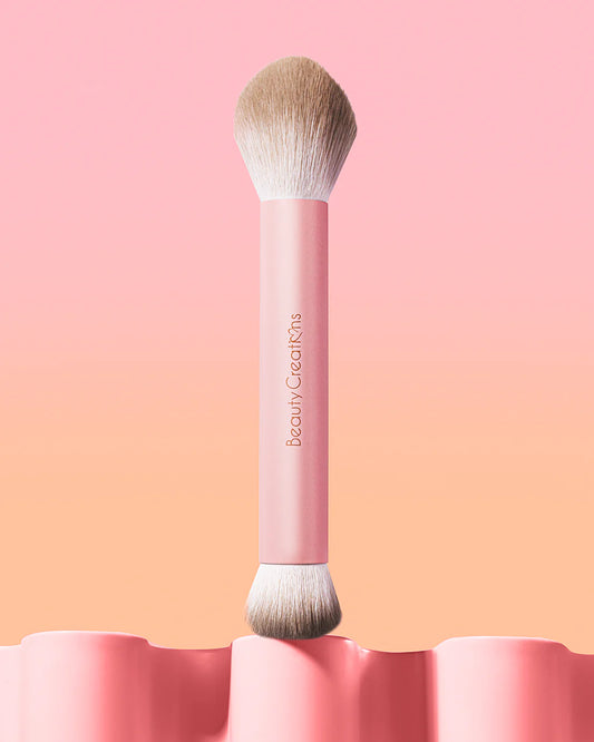 Brocha doble para rubor x Beauty Creations