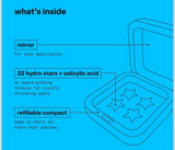 Starface Hydro Star + Parches de espinillas de ácido salicílico y Big Blue CompacT
