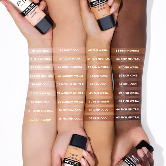 Base ELF Cosmetics-  Soft Glam Satin Foundation