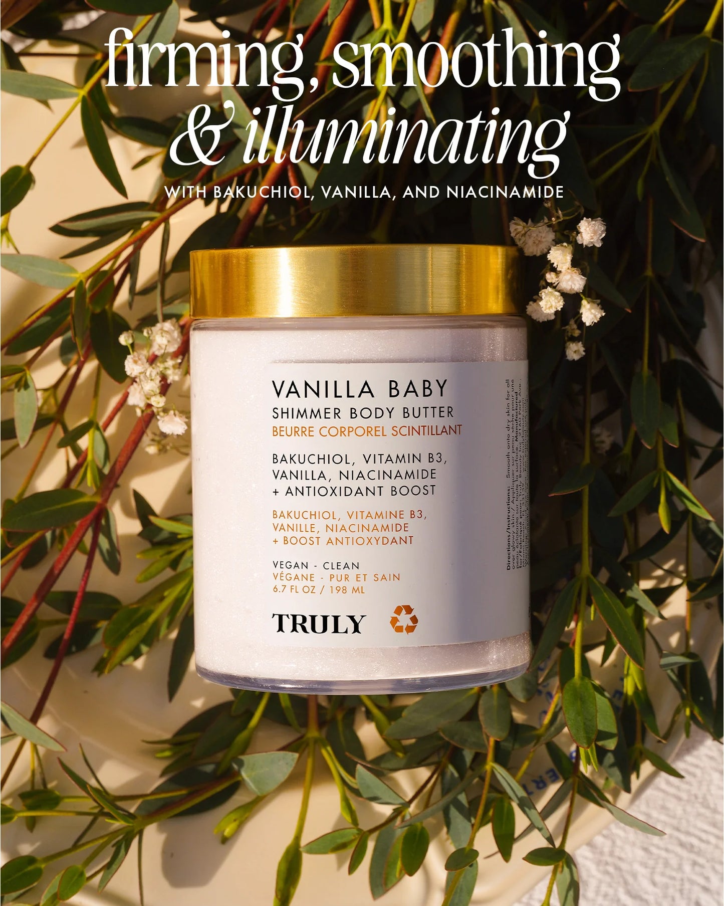 Vanilla Baby Shimmer Body Butter - Truly